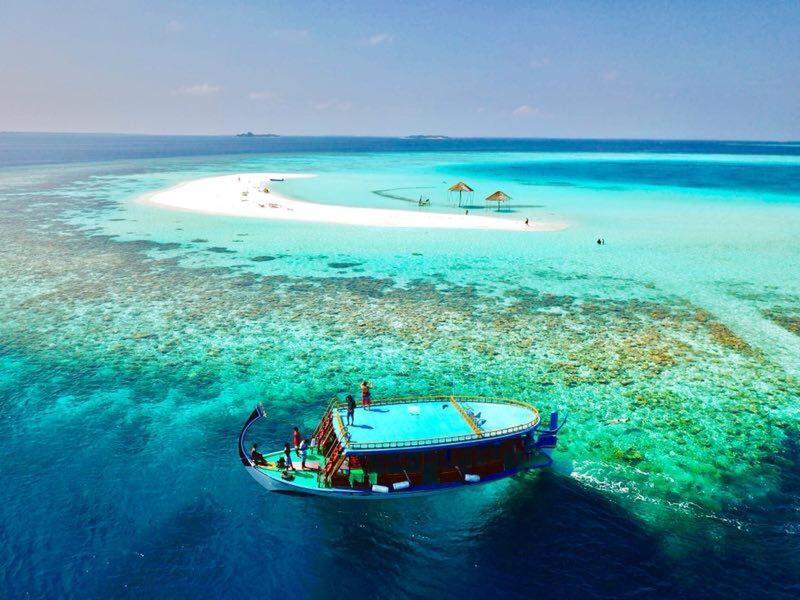 Sunrise By White Sand Dhigurah Dhigurah  Dış mekan fotoğraf